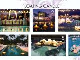 floating candle with flower floating candle with flower