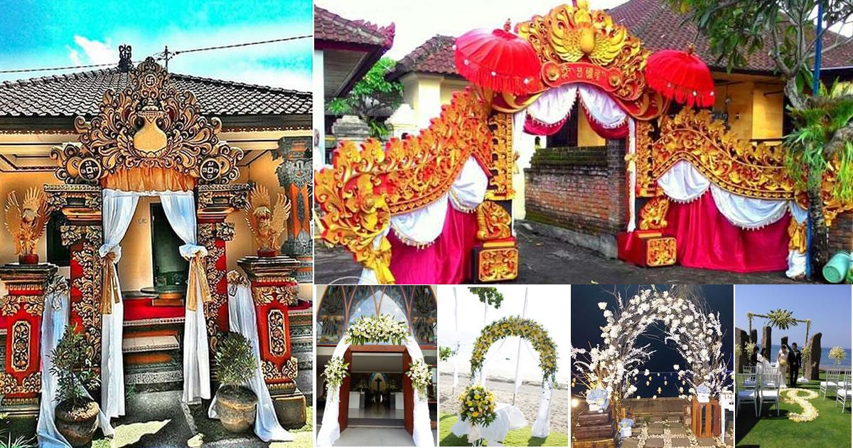 dekorasi pernikahan Bali 
